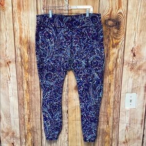 Women's Danskin Now Woman's Plus Active Fit Sports Legging Size 2XL Multi Color